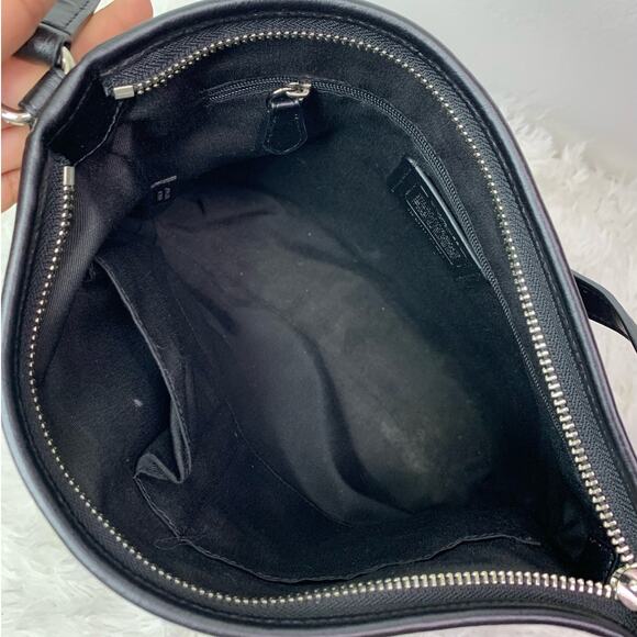 COACH Black and Gray Signature Jacquard Canvas Crossbody - Picture 8 of 13